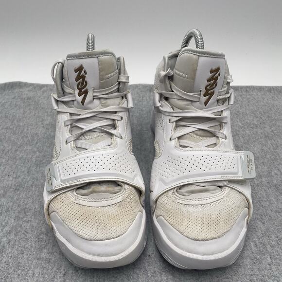 Men’s NIKE Air Jordan Zion 2 TB Nike White Basketball Size 8 Gold DQ7688-170 - Picture 4 of 12